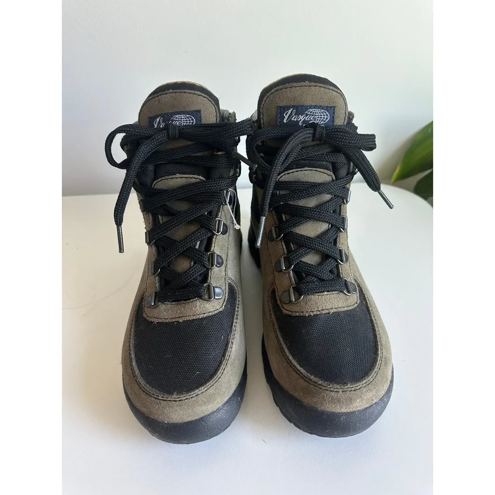 Vasque‎ 7122M Mens Hiking Boots Olive Green Suede Lace Up Size 7.5M EU 40